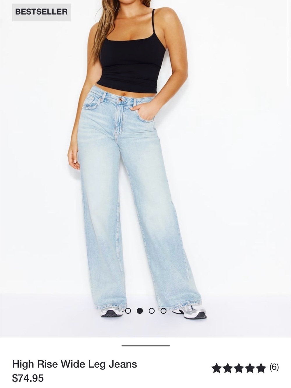 Garage High Rise Wide Leg Jeans - Size 9 (W29)